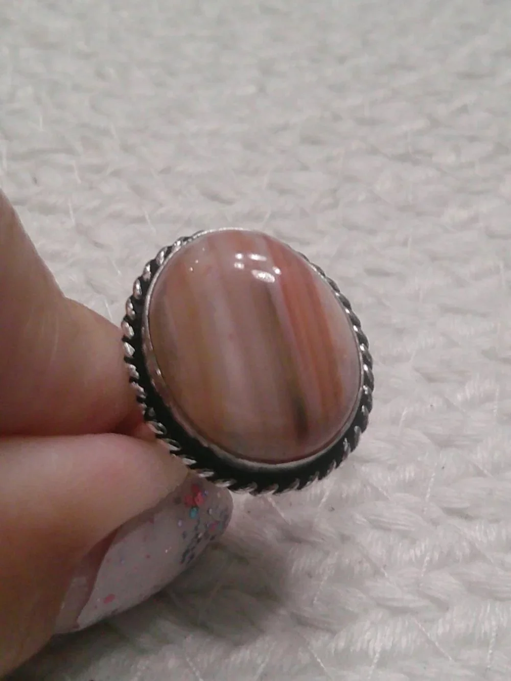 Beautiful SARDONYX Handmade Sterling 925 RIng Size 10 #155F